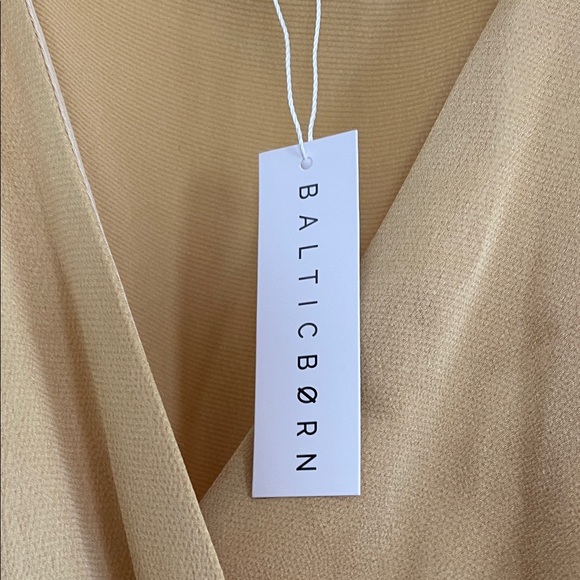 Baltic Born Gold Wrap Dress - Picture 3 of 4